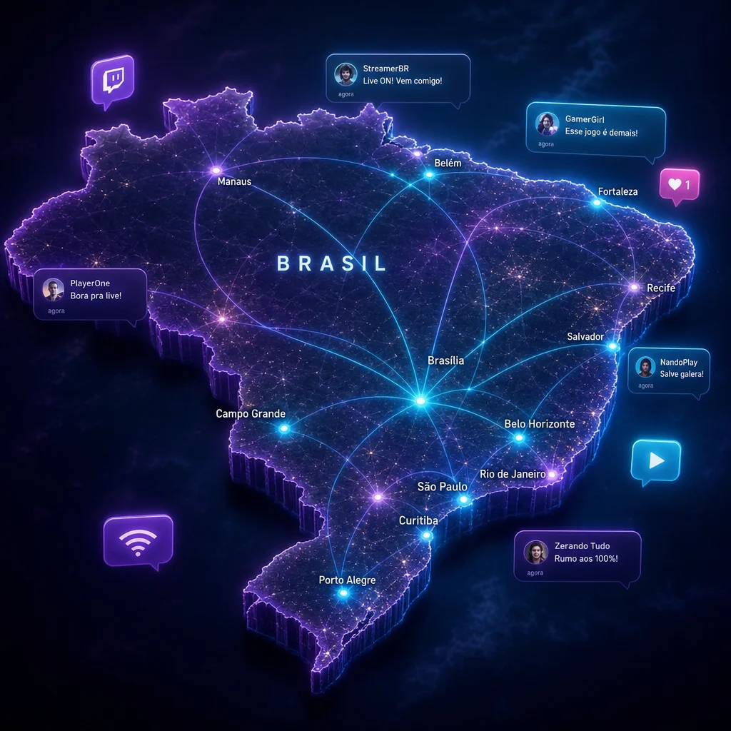 Streamers de cassino e a geografia invisível das transmissões: como o público brasileiro se organiza em comunidades regionais e nichos de interesse