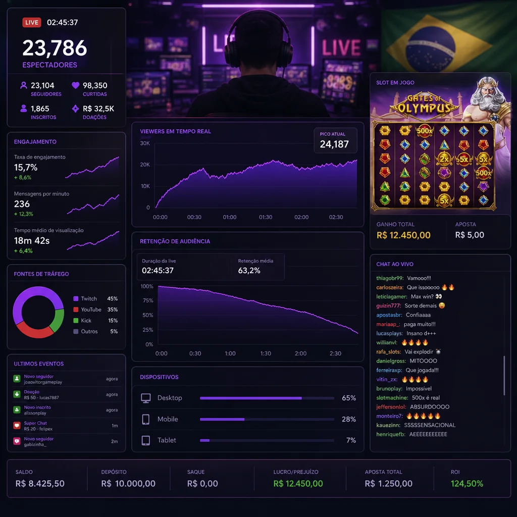 Streamers de cassino e a economia da atenção: como o engajamento se transformou em negócio bilionário