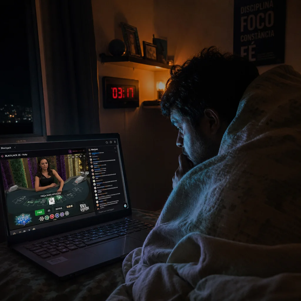 Streamers de cassino e a rotina noturna: como as transmissões ao vivo se tornaram companhia para o público insone